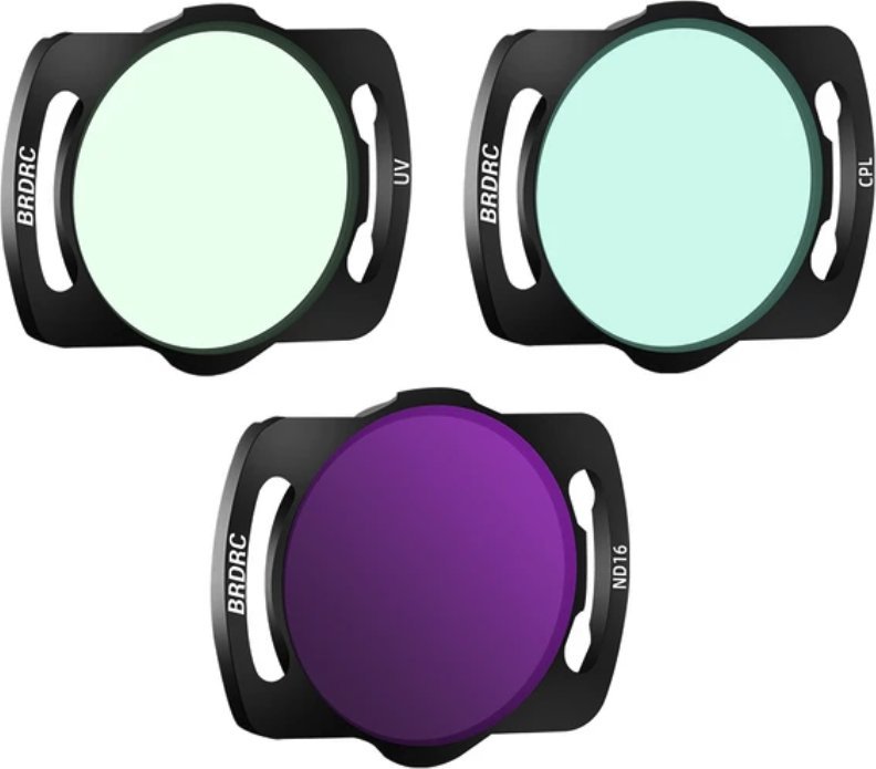 BRDRC FILTR CPL POLARYZACYJNY UV ULTRAFIOLETOWY SZARY ND16 DO DJI AVATA / O3 AIR UNIT