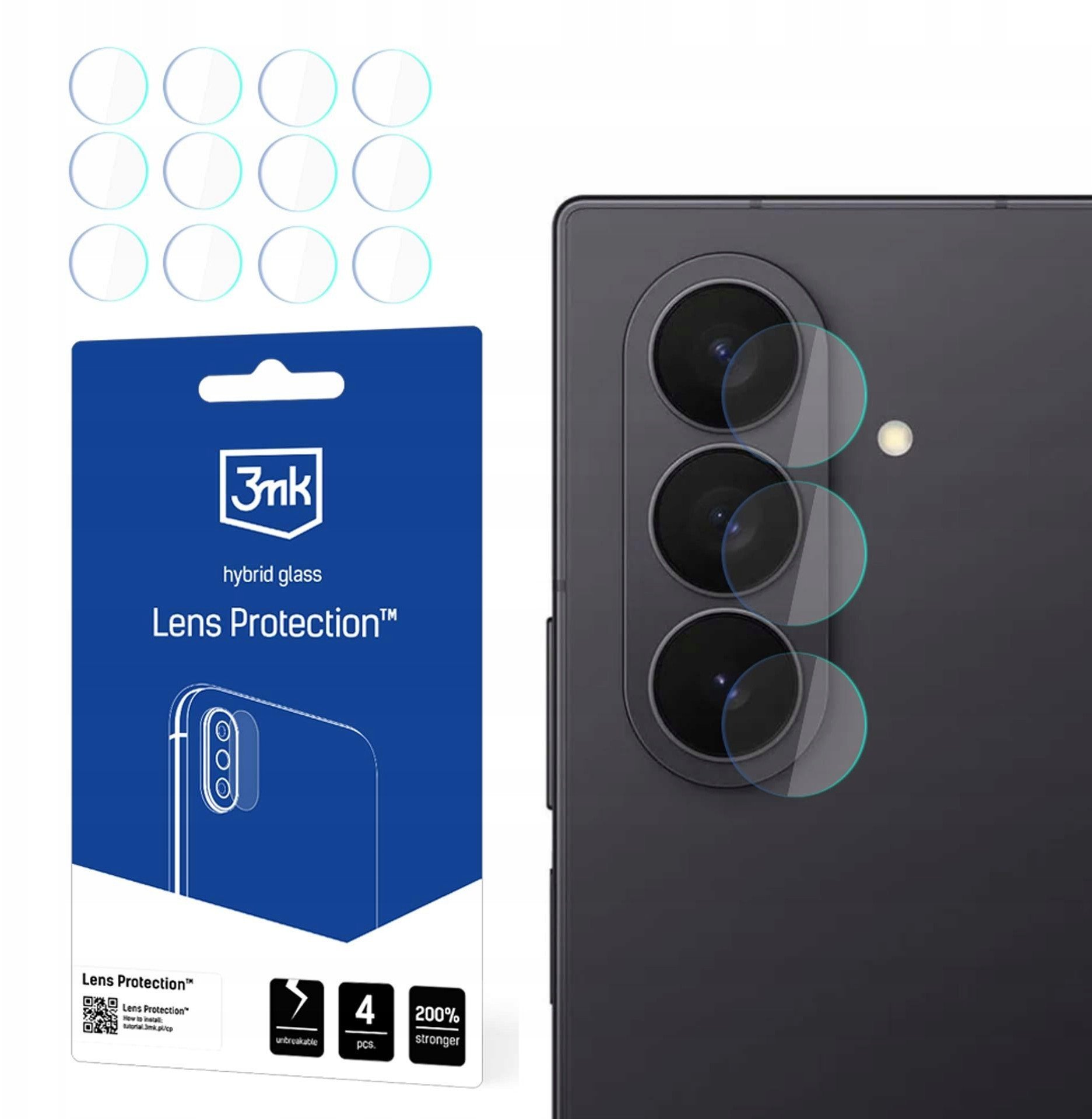 Ochrona na obiektyw aparatu 3MK Lens Protect do Samsung Galaxy Z Fold7