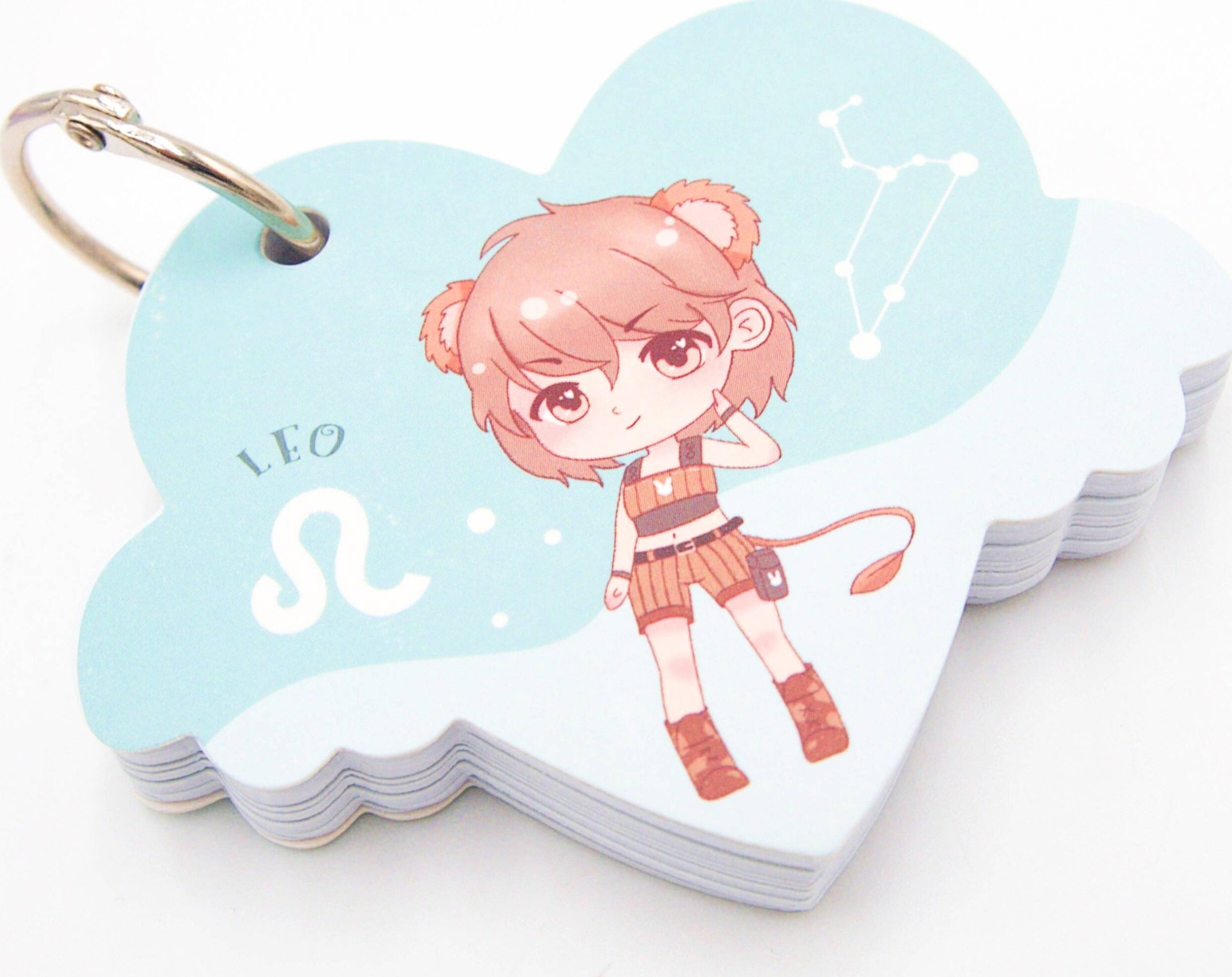 myHomelife Mini notes notesik na breloku znak zodiaku LEW