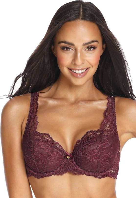 MAT Lingerie Biustonosz usztywniany bordo Cora M-3344/22 70F