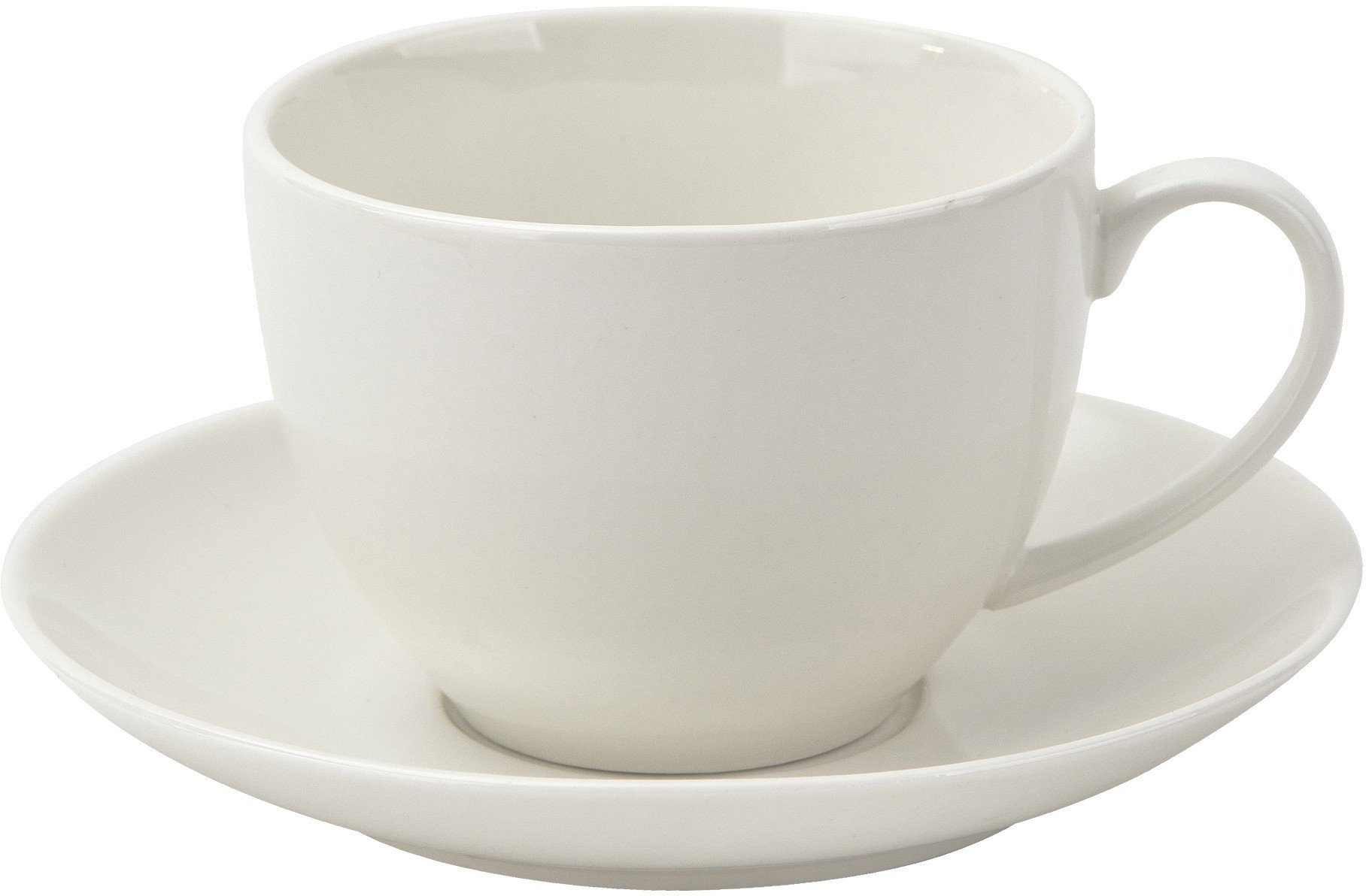 Filiżanka porcelanowa 270 ml + spodek Bella krem