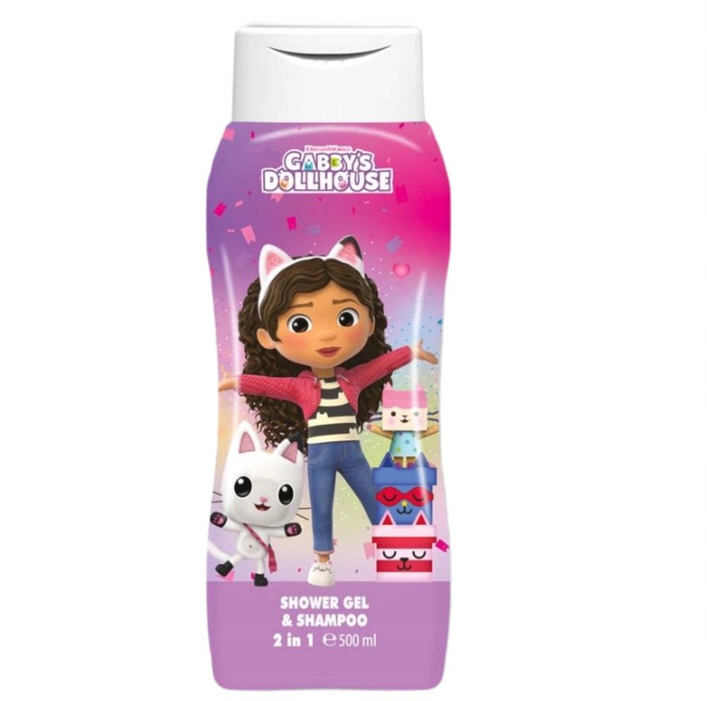 Air-Val Gabby's Dollhouse żel pod prysznic i szampon dla dzieci 2w1 500ml
