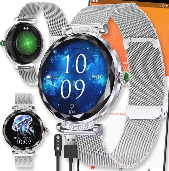 Smartwatch Active Band SMARTWATCH ZEGAREK WATCH MENU PL DAMSKI ROZMOWY SPORT POLSKIE PULS KROKI NX7 PRO