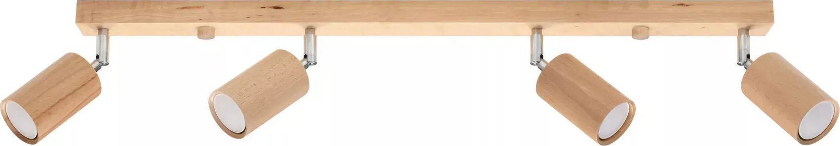 Lampa sufitowa Lumes Drewniany plafon z ruchomymi kloszami - S469-Bers