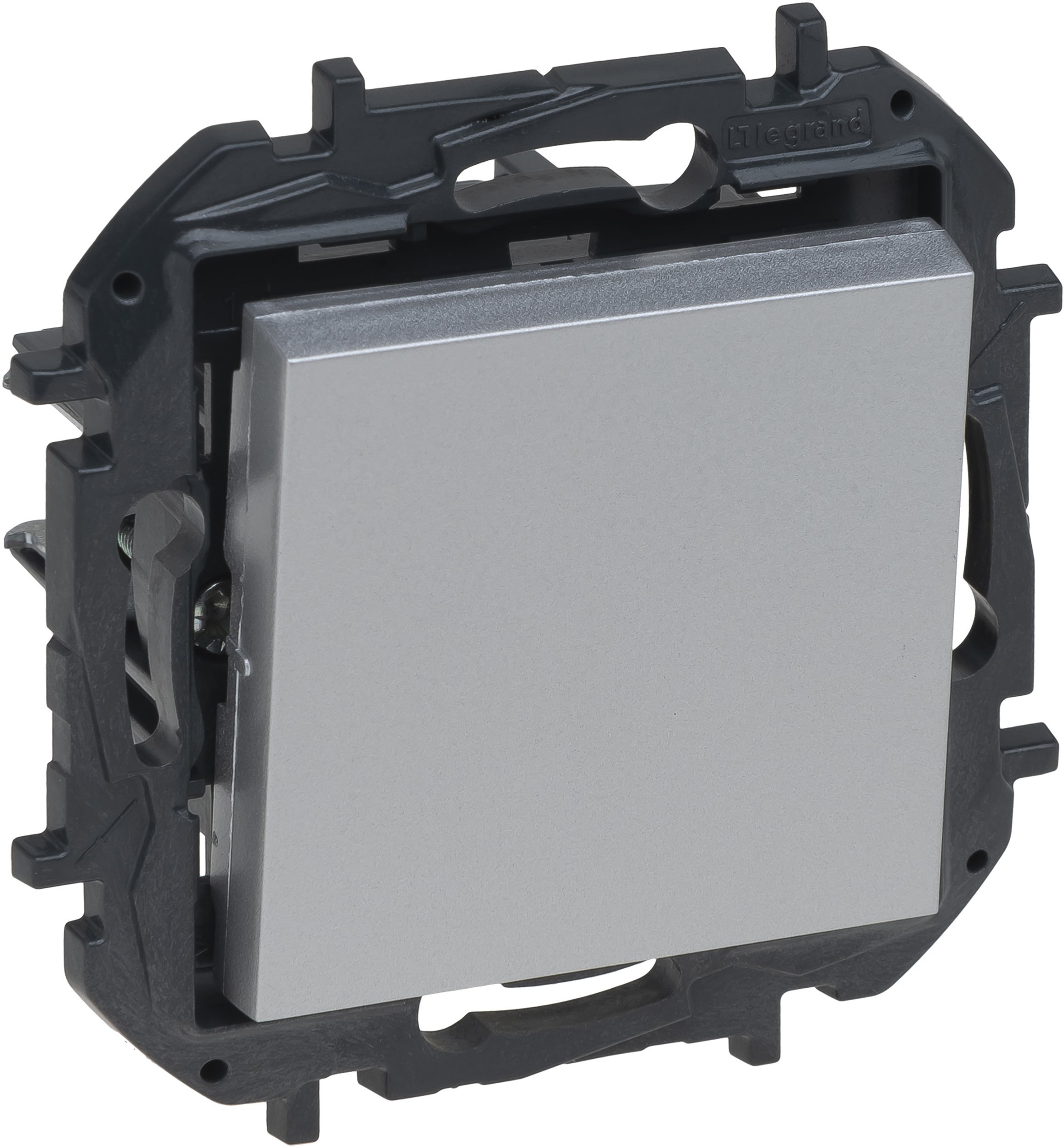 Niloe Step Przycisk pojedynczy 6A - kolor aluminium 863309B