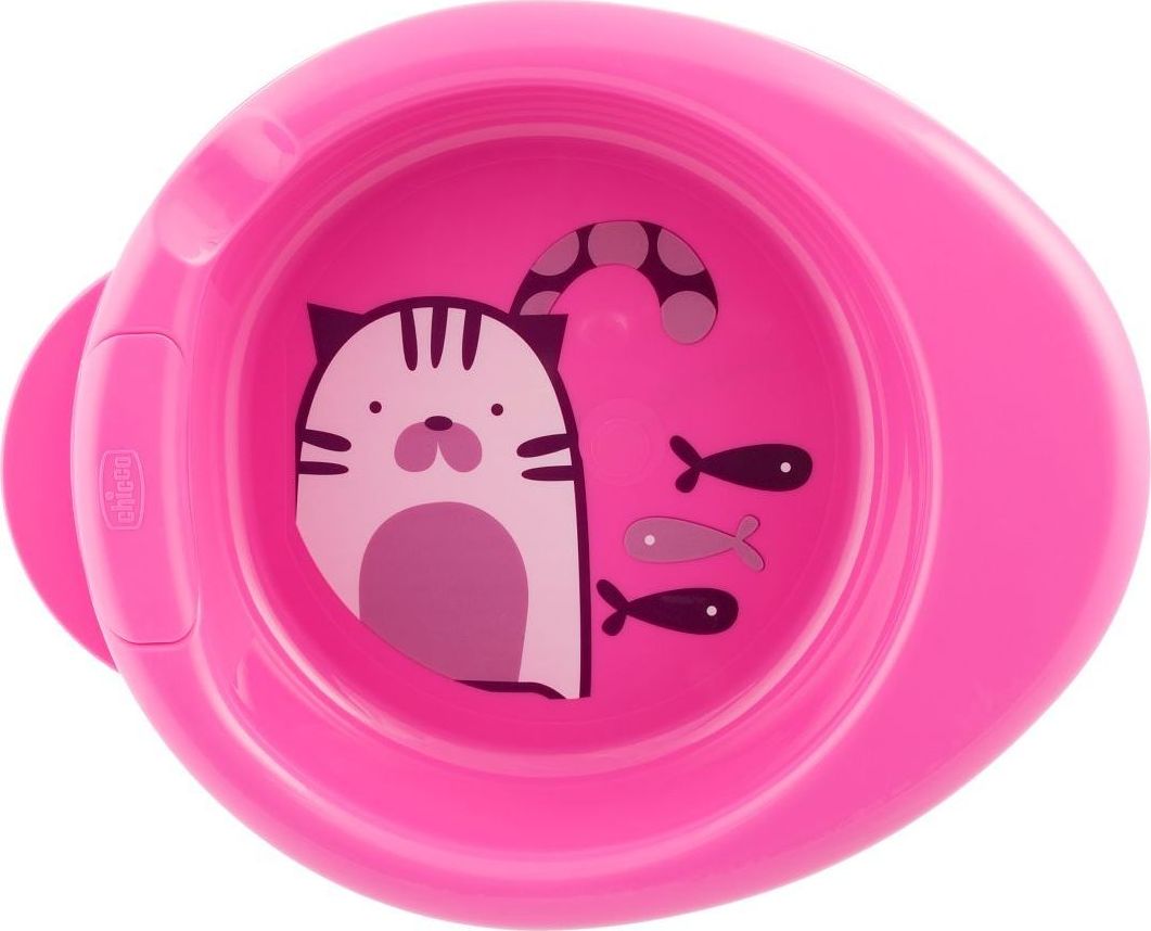 Chicco Talerz podgrzewany 2w1 różowy