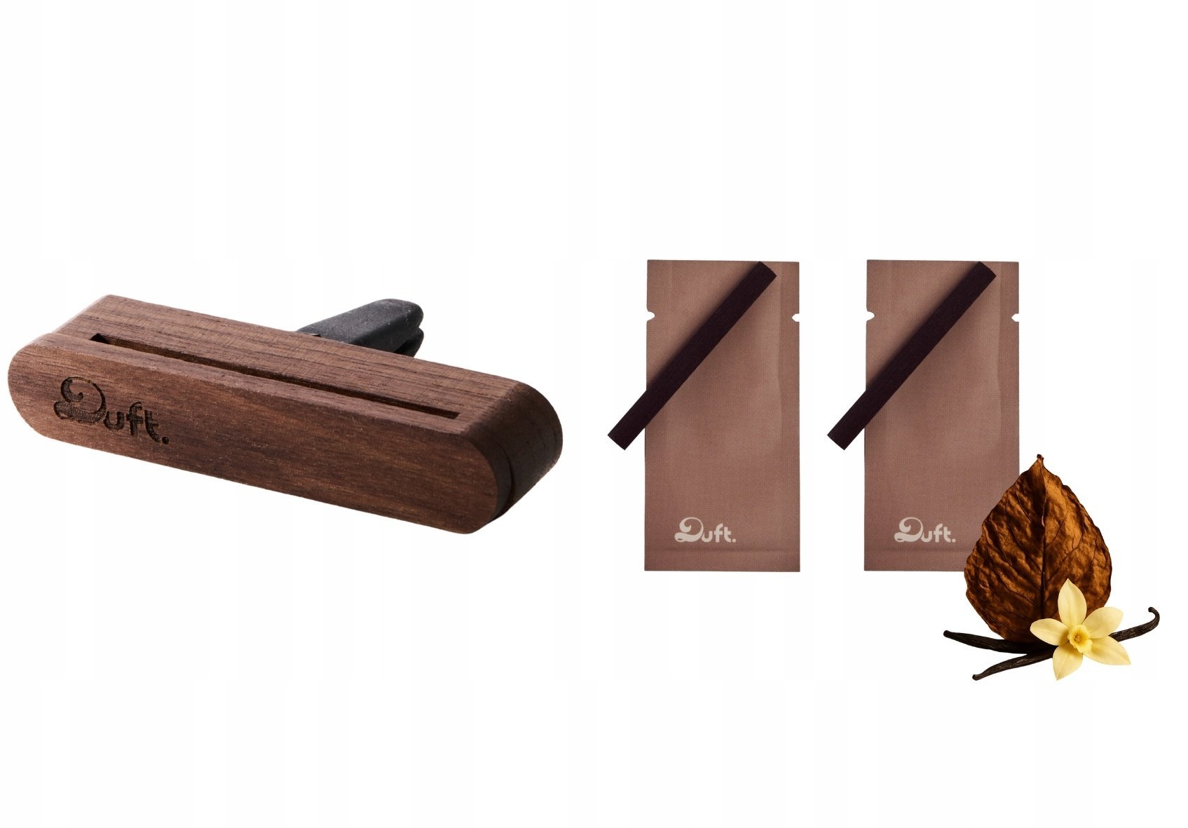 Dyfuzor zapachowy Teesa Zapach do samochodu DUFT Tobacco&Vanilia – metalowy dyfuzor na kratkę +2 wkłady