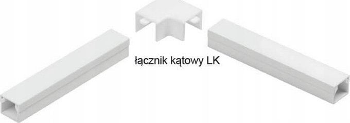 STASIŃSKI Osprzęt do listew elektroinstalacyjnych, łącznik kątowy BIAŁY LK 20x14 (1szt.)