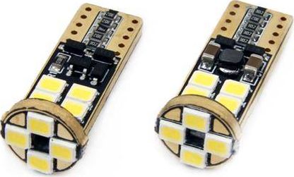 AMiO LED CANBUS 12SMD 2835 T10e (W5W) White 12V/24V