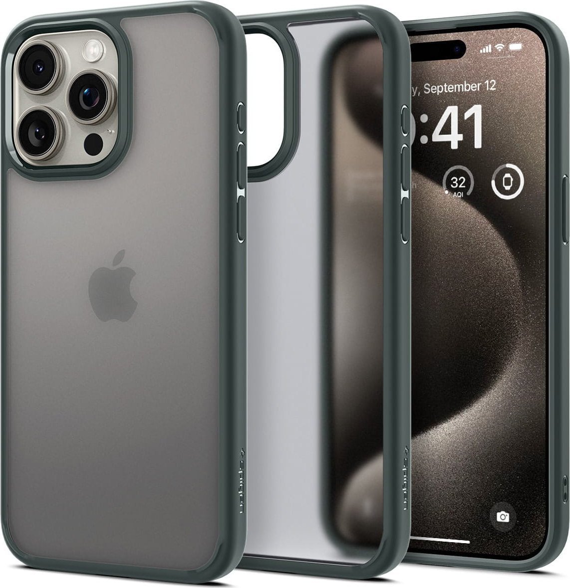 Spigen Ultra Hybrid, frost green - iPhone 15 Pro