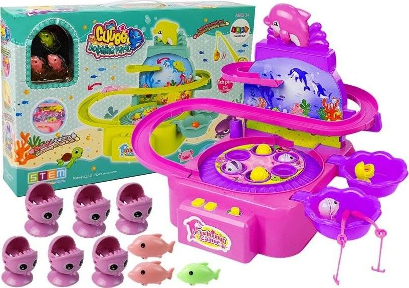 Lean Sport Zestaw do Łowienia Rybek Różowy