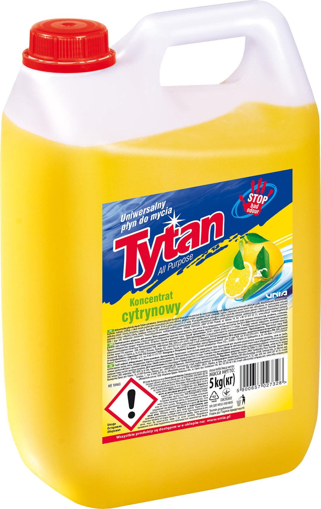 Tytan UNIWERSALNY PŁYN DO MYCIA CYTRYNOWY TYTAN 5kg