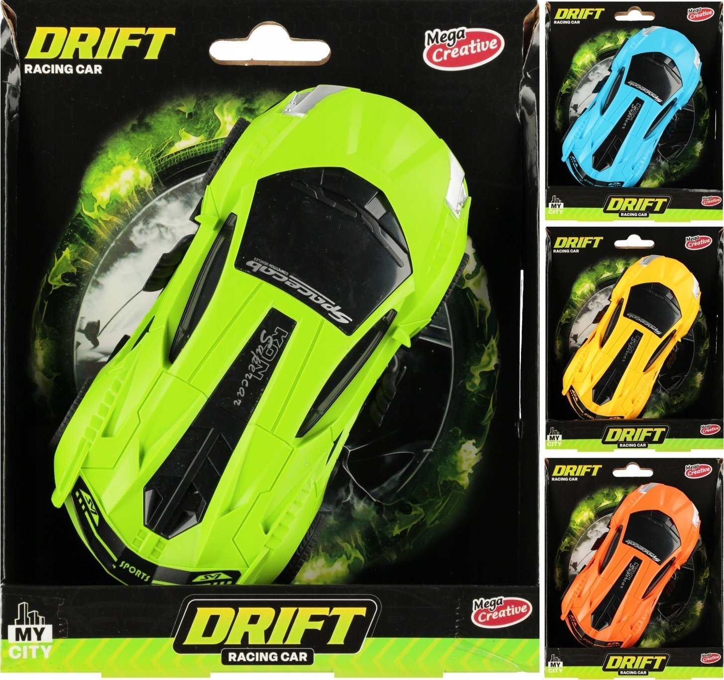 Mega Creative AUTO WYSCIG DRIFT 16X19X4 16X19X5 MIX4 MC 96/192