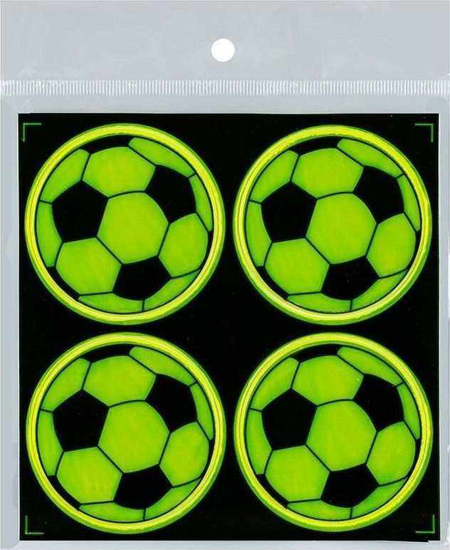 Zestaw naklejek odblaskowych Piłki 4szt