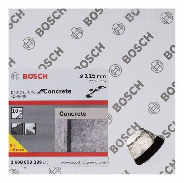TARCZA DIAM. CONCRETE * 115 /22,23 10PC