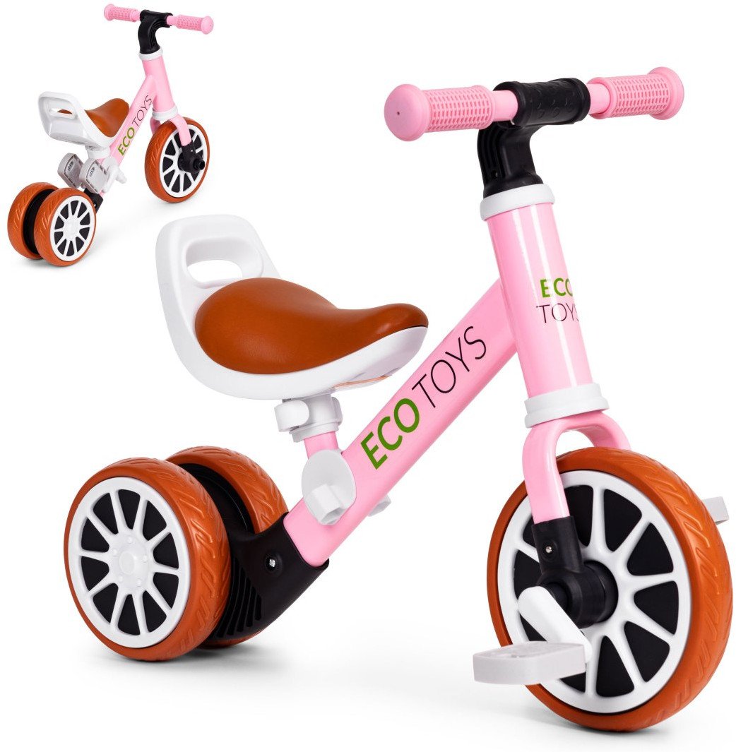 Rowerek Trójkołowy 2w1 ECOTOYS Funkcja Biegowego I Standardowego
