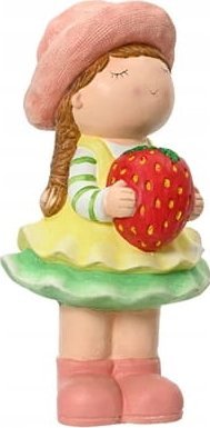 Kaemingk Figurka ogrodowa dekoracyjna dziewczynka z truskawką 45 cm