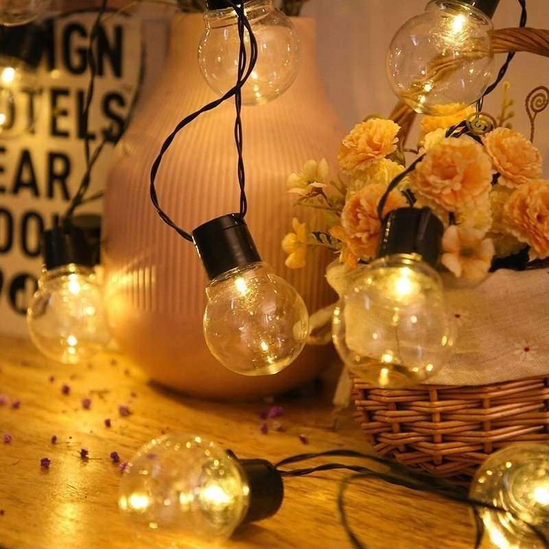 Masterled Girlanda solarna kulki 5cm na balkon Led ciepła 10