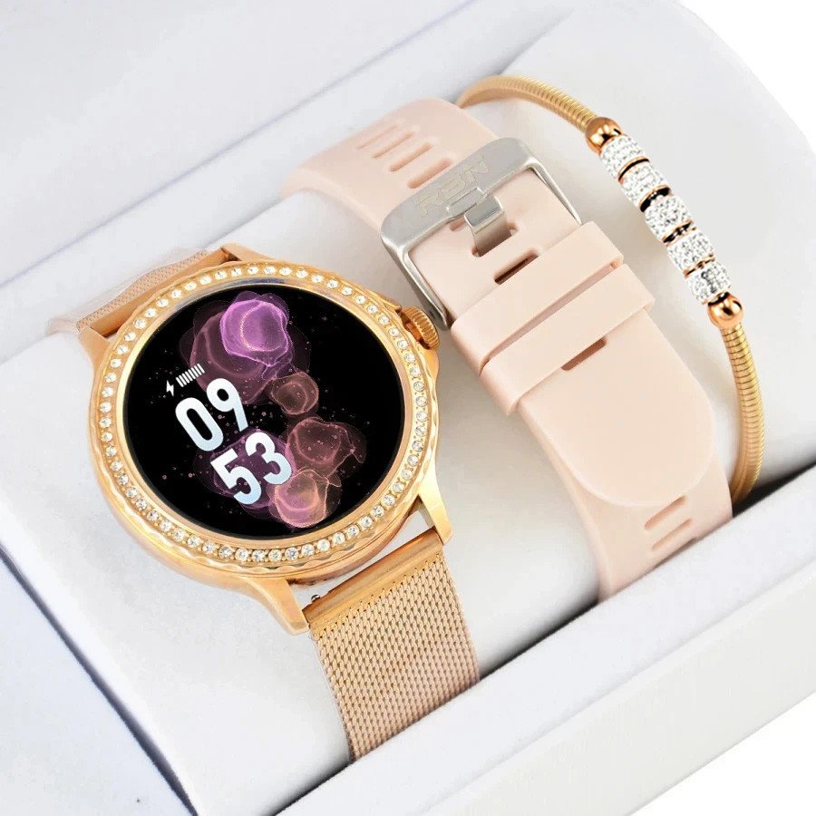 Zestaw damski zegarek SMARTWATCH Rubicon + bransoletka