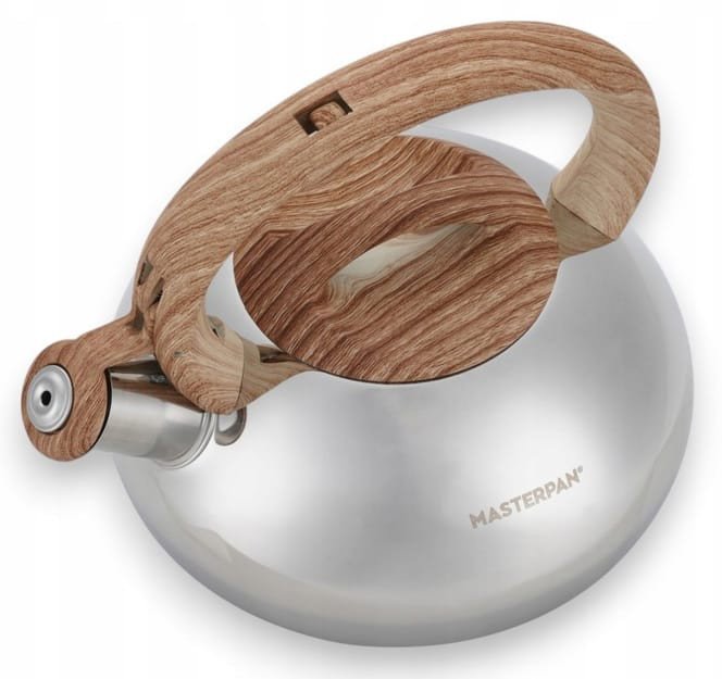 Stalowy czajnik 2-litrowy połysk. Gaz i indukcja. Masterpan MP-1007