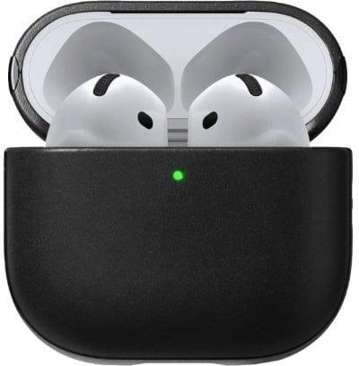 Nomad Modern Leather Case, black - Airpods 4