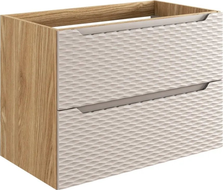 Comad Szafka pod umywalkę OCEAN BEIGE 82-80-2S 80cm dąb olejowany/beżowa COMAD