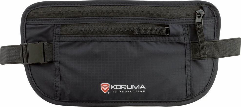 KORUMA Saszetka turystyczna na biodro z ochroną RFID - Koruma (KUK-120BL) Uniwersalny