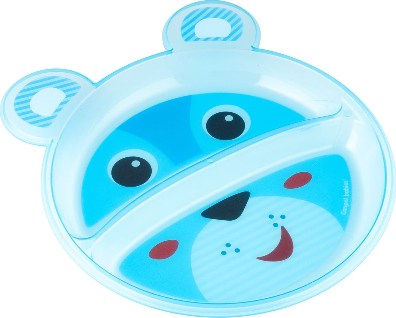 Canpol Talerz z podziałką Zwierzątka Miś, niebieski 74/005 Canpol babies