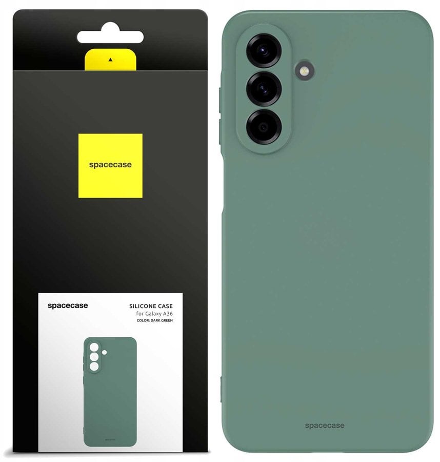 SpaceCase Etui Silicone Case 3.0 Galaxy A36 dark green standard