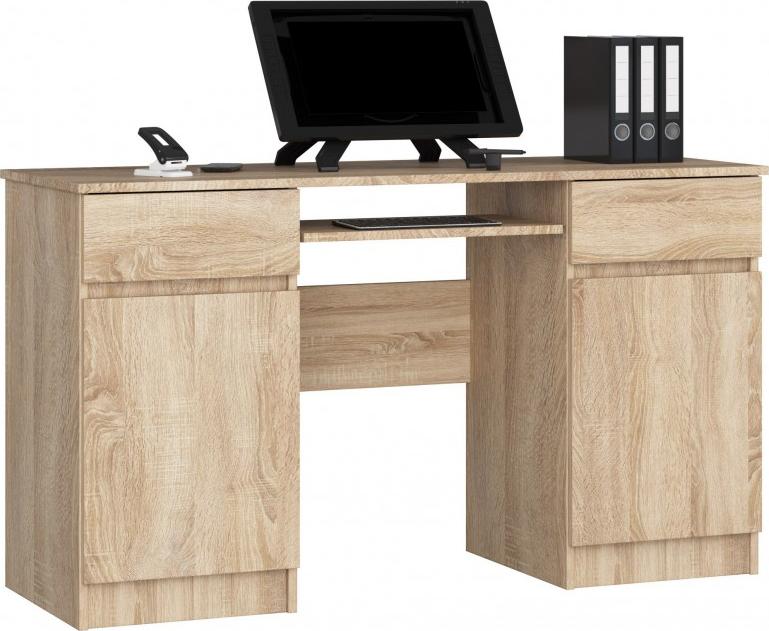 Biurko Fabryka Mebli Akord A5 Dąb Sonoma 135 cm x 50 cm