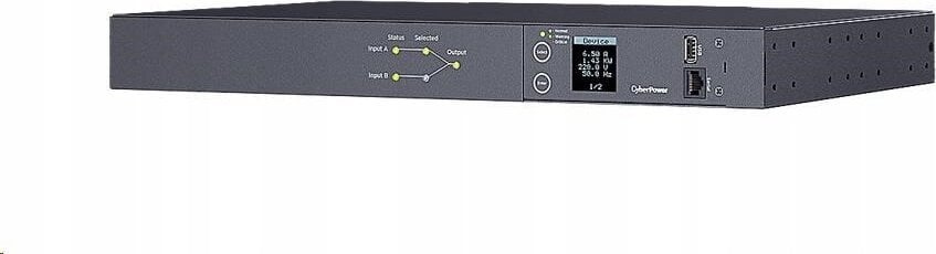CyberPower CyberPower Rack ATS Metered, 1U, 16A, (8)C13 (2)C19, IEC-320 C20 (2)