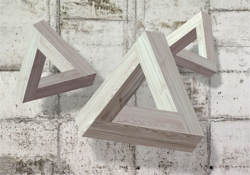 DecoNest Fototapeta - Szare trio - 150X105