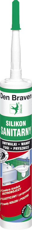 Den Braven Silikon sanitarny bezbarwny 310ml