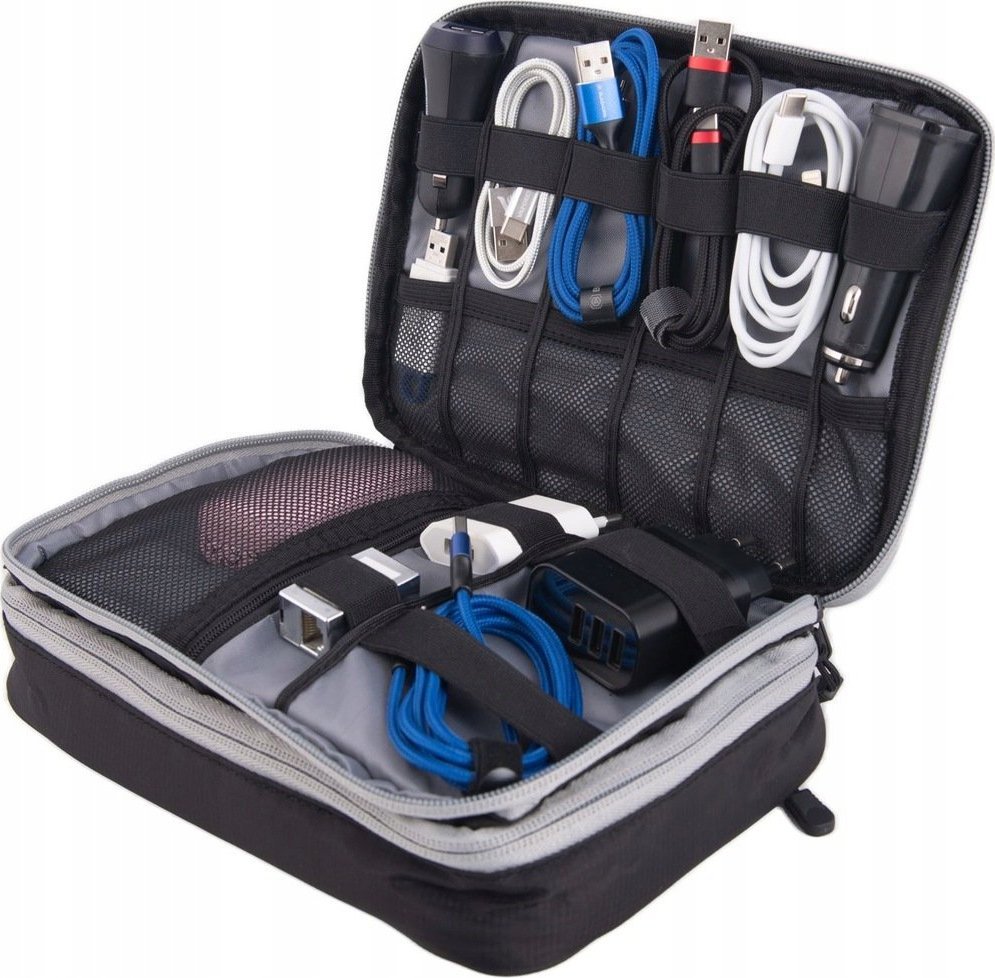 Adapter Duży Organizer Podróżny Kabel Lightning +