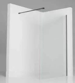 AQ.103-33-00100-01 / AQUAFORM / FUJI / ŚCIANKA WALK-IN 100/200, CZARNA, SZKŁO CZYSTE 8MM GLASS PROTECT /