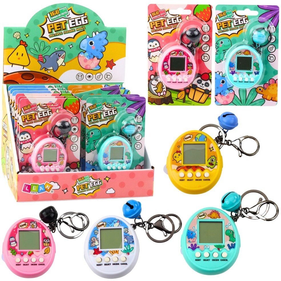 Tamagotchi Pet Egg Gra Elektroniczna 168 Zwierzątek Brelok Z Dzwoneczkiem EDUKAMP