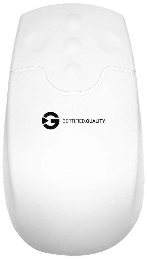 GETT GCQ Silikon Maus Scrollfunktion kabellos Funk 2,4MHz IP65 desinfizierbar optisch USB Farbe weiss