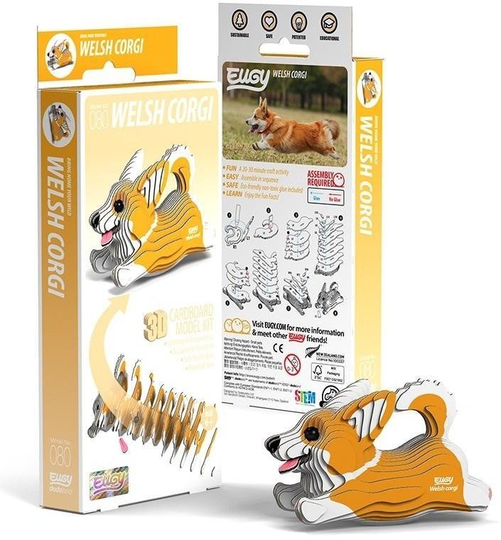 Pies Corgi Eugy. Eko Układanka 3D