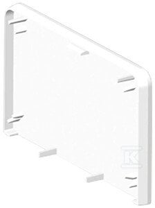 Kopos Pokrywa końcowa bezhalogenowa dla kanałów PK 90X55 D HF biała 8401HF_HB