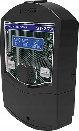 Tech Sterownik ST-27I do instalacji (2 pompy) - pompa CO, CWU lub podłogową, czarny