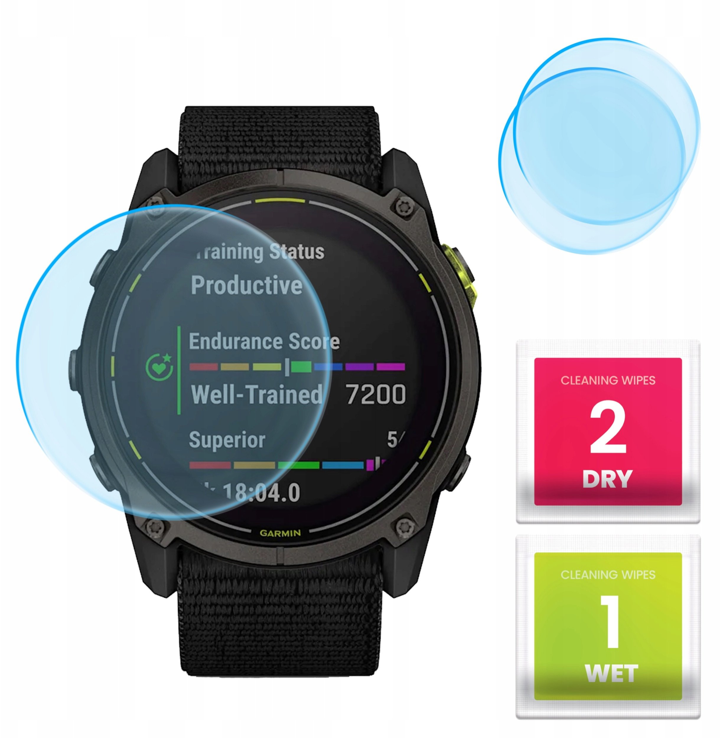 2-PAK Szkło Hybrydowe do Garmin Enduro 3 (Szkiełko, Ochronne, Odporne, 9H)