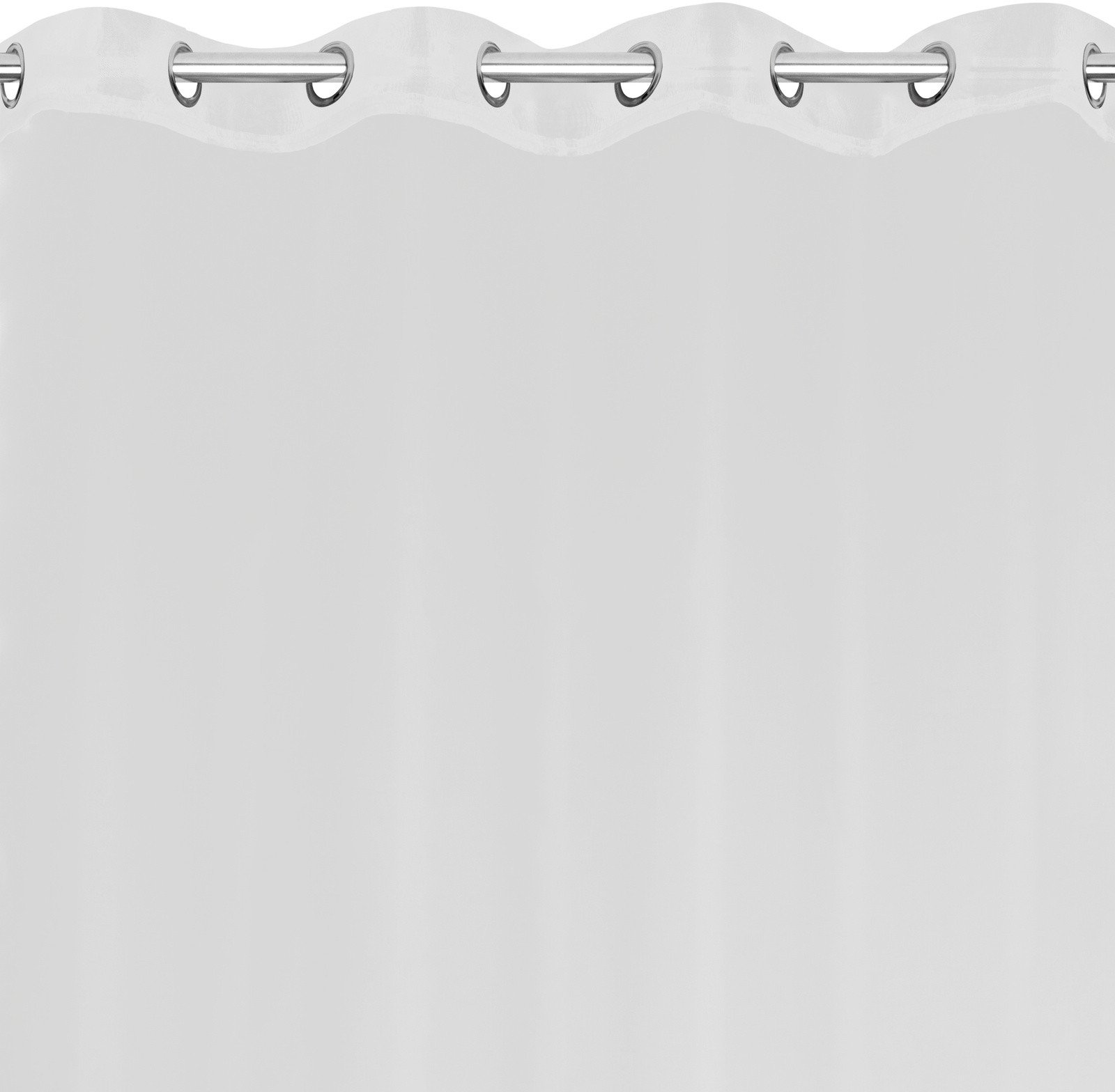 Firana MUST na przelotkach 140 x 260 cm biała