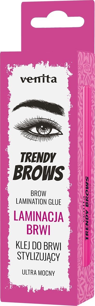 Venita Trendy brows laminacja brwi-klej do brwi stylizujący ultra mocny 8g