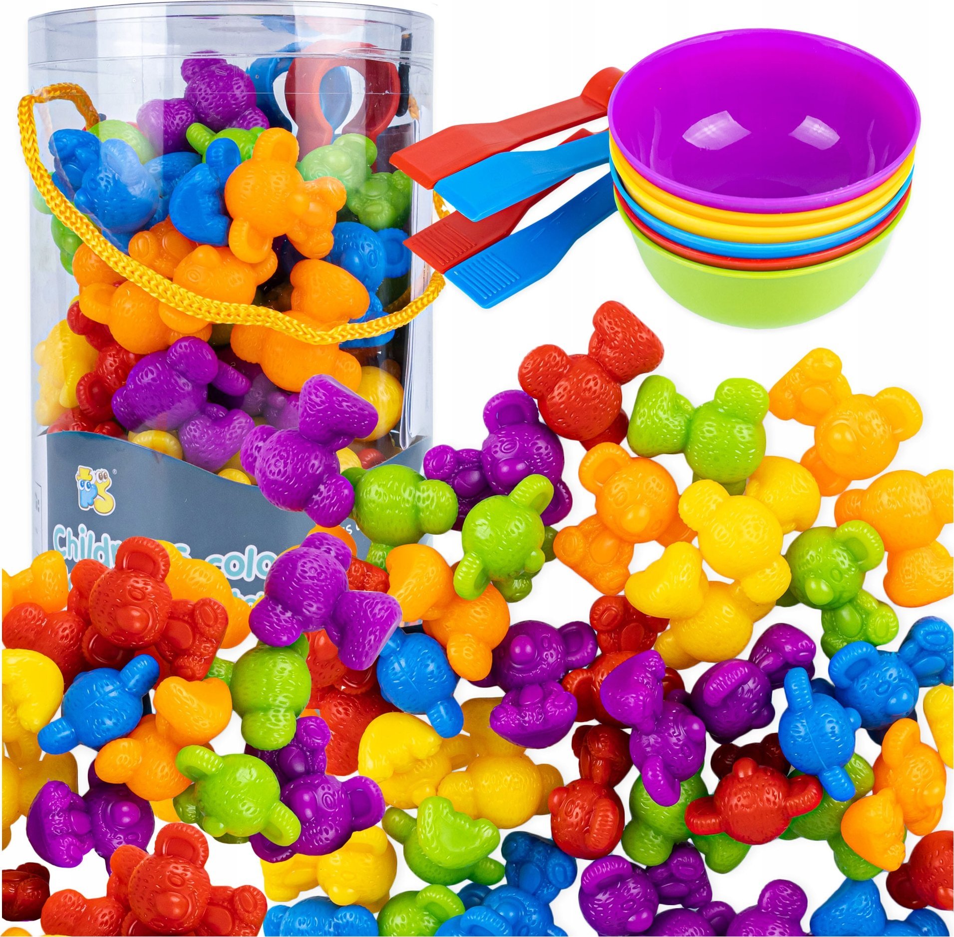 Sorter Do Nauki Kolorów Liczenia Chwytania Misie