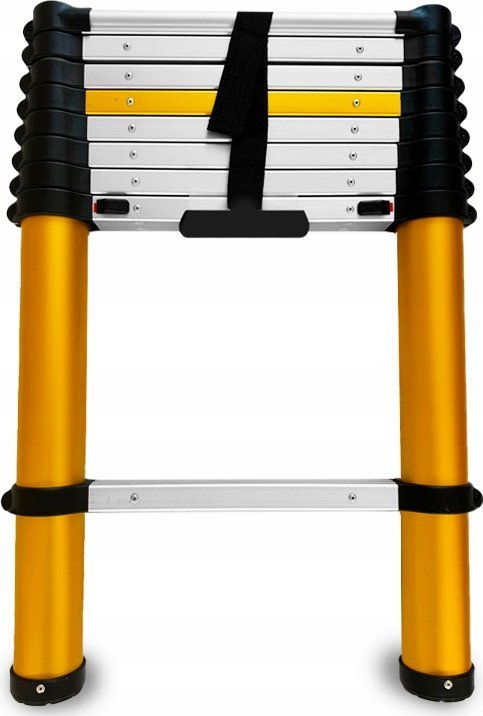 AWTools DRABEST ALUMINUM TELESCOPIC LADDER 9 steps 2.6 m MAX 150 kg