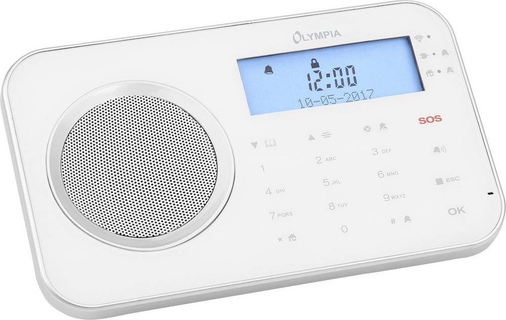 Olympia Olympia Prohome 8700 WLAN/GSM Alarmsystem, weiss