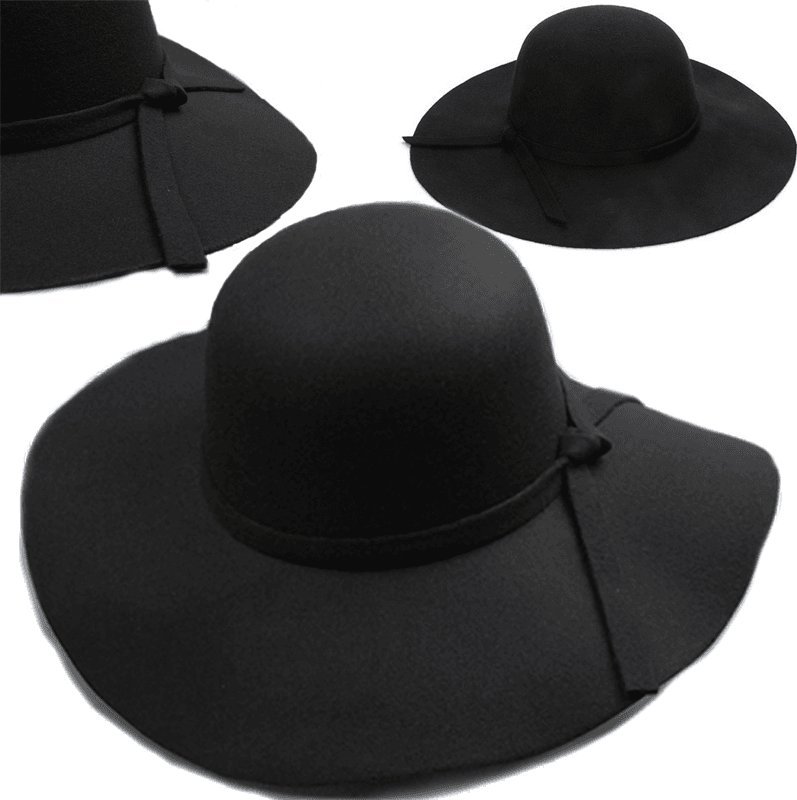 Korbi KAPELUSZ JESIENNY JESIEŃ ZIMA WODOODPORNY CZARNY