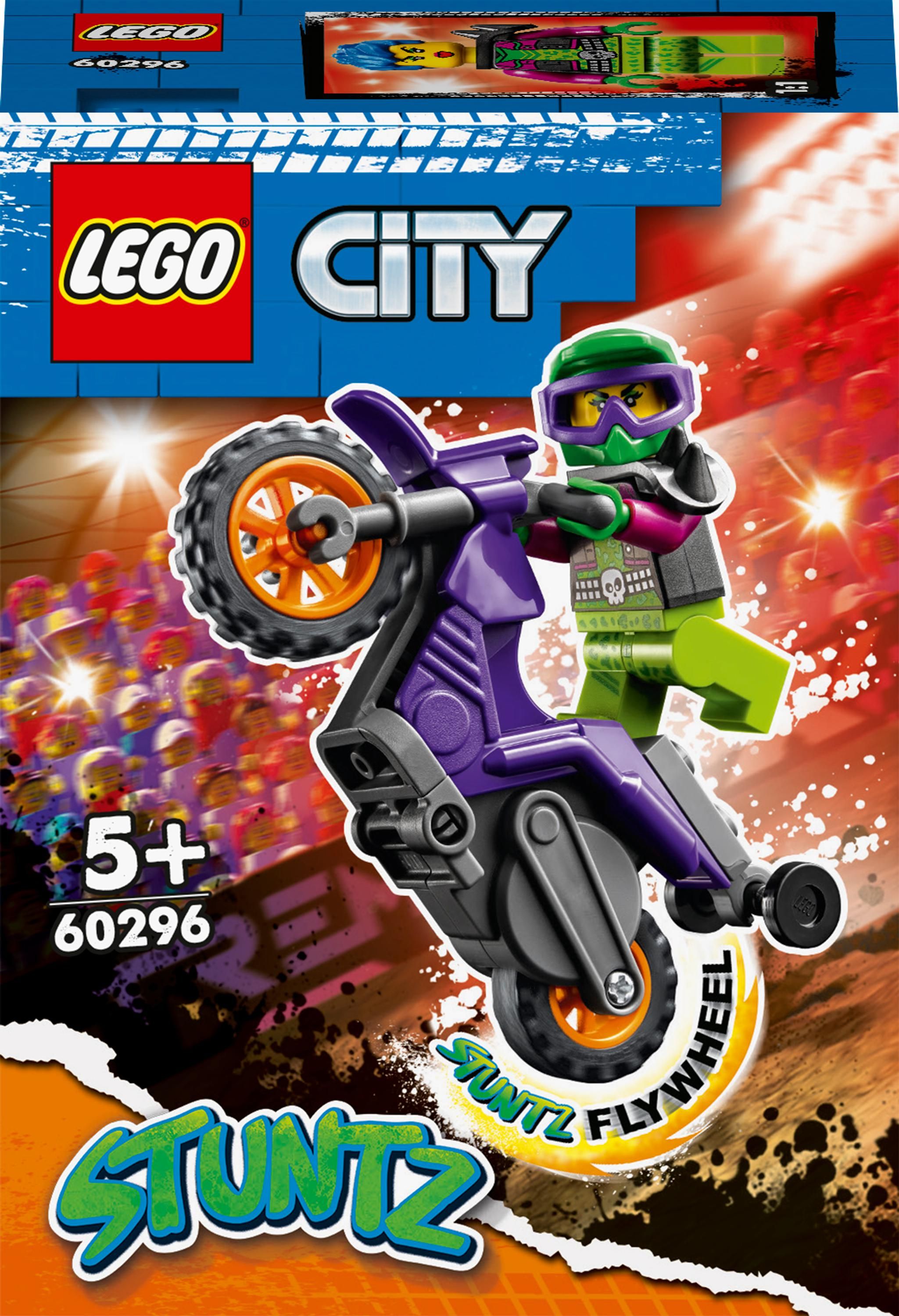 LEGO City Wheelie na motocyklu kaskaderskim (60296)