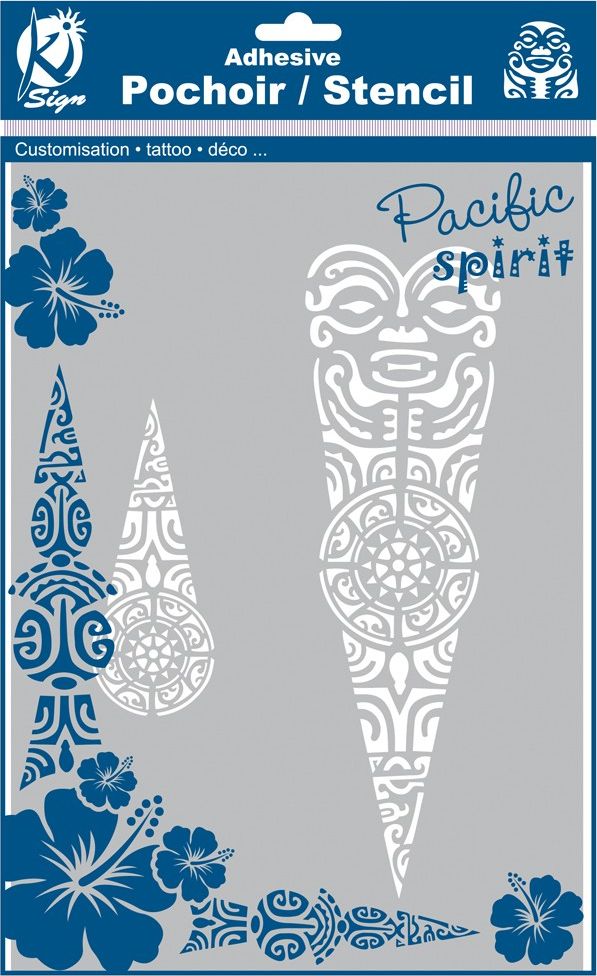 Ki-Sign Szablon A4 21x30 cm Sztylet Maori 2