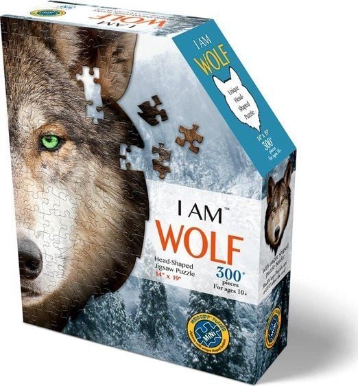 MADD CAPP MADD CAPP, Puzzle konturowe I AM - Wilk 300 elem.
